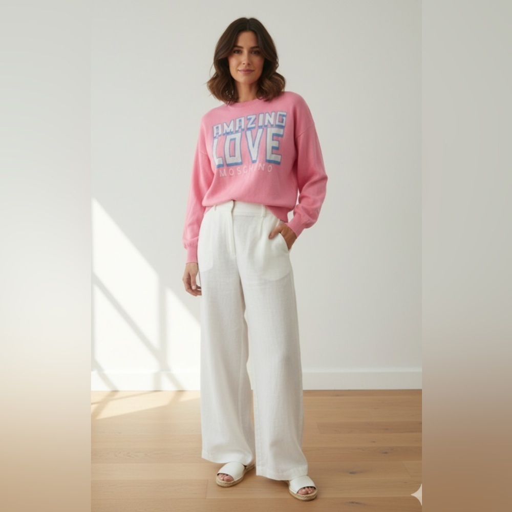 love moschino pink sweater size small